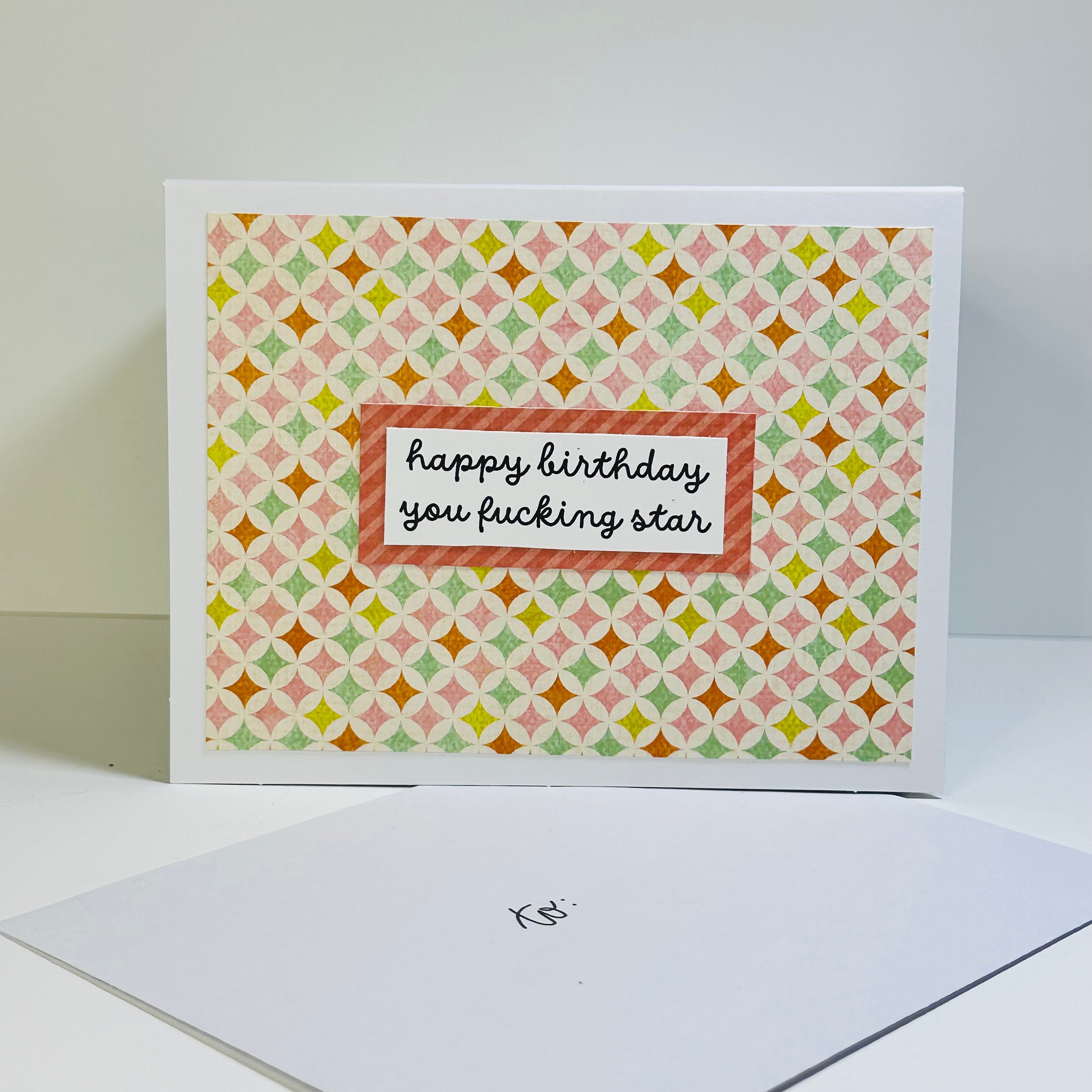 CARD - HAPPY BIRTHDAY YOU FUCKING STAR