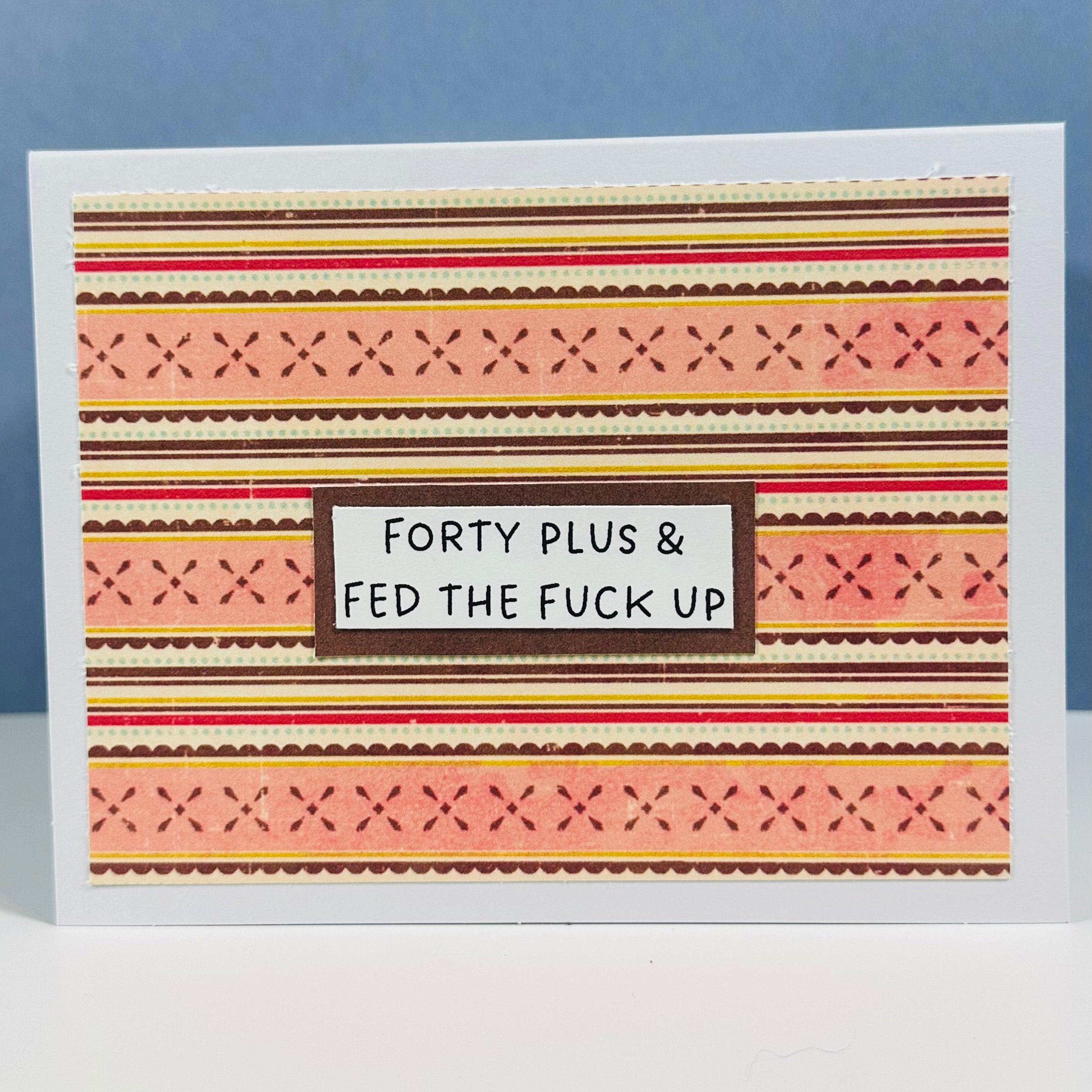 CARD - DECADE - FORTY