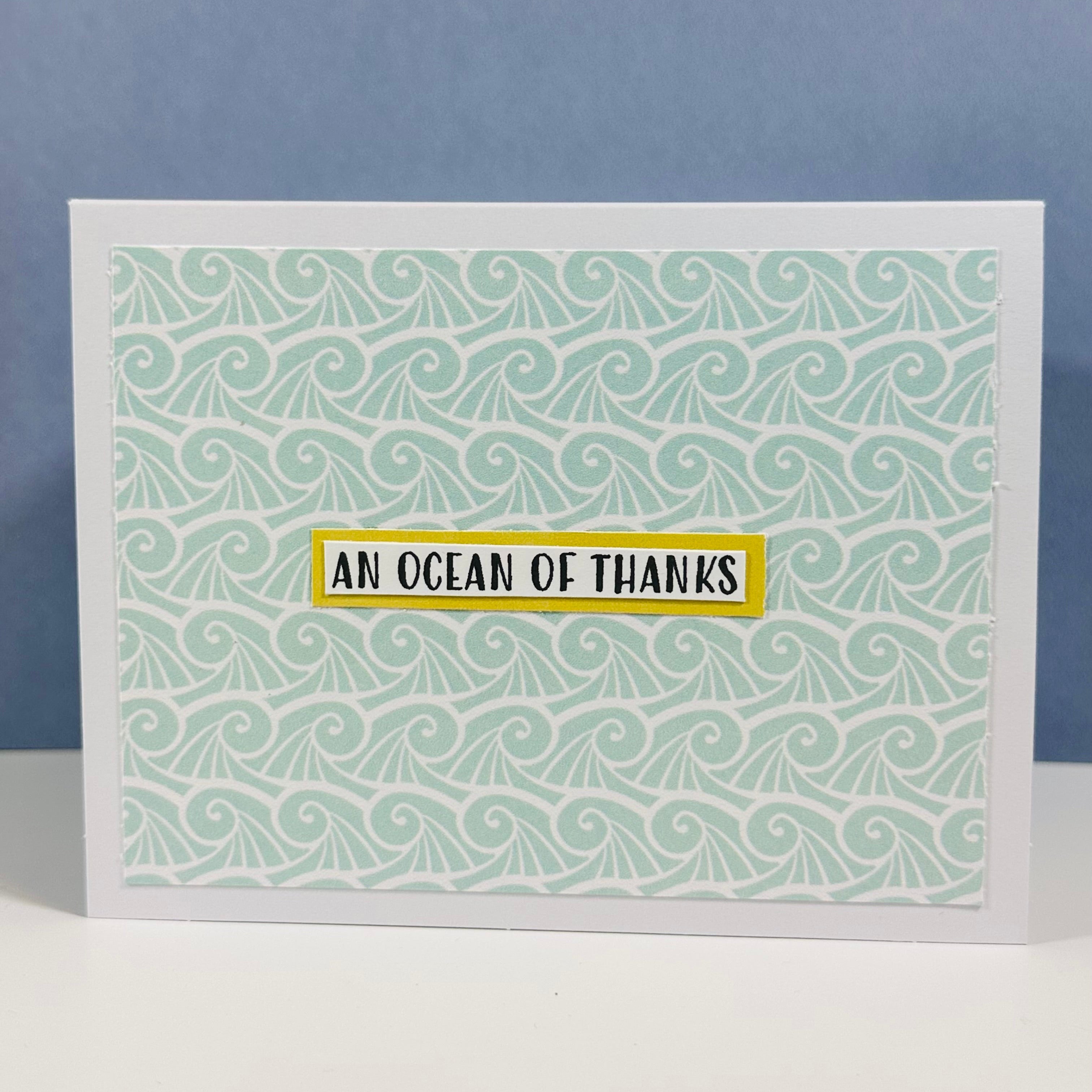 CARD - AN OCEAN OF THANKS